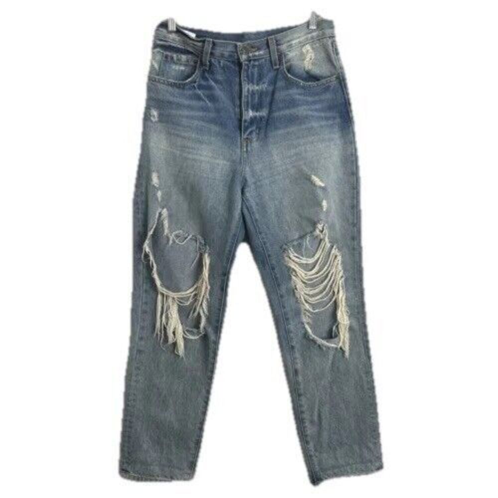 Carmar Distressed Boyfriend Womens Jeans Size 26‎ D462287 Los Angeles High Rise